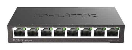 SWITCH 8 DLINK GIGA 10/100/1000 METAL DGS-108