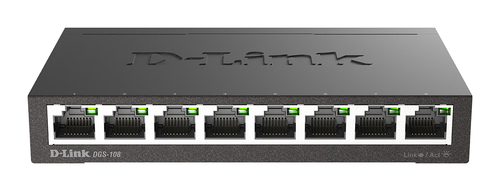 SWITCH 8 DLINK GIGA 10/100/1000 METAL DGS-108