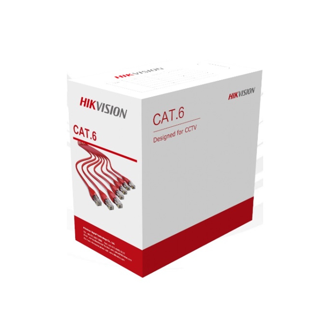 CABE REDE 305M U/UTP CAT6 HIKVISION 23WAG CCTV LARANJA