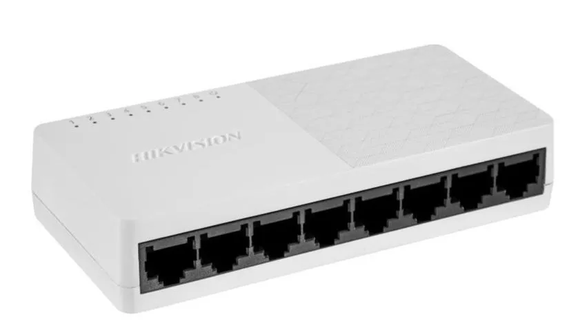 SWITCH 5 HIKVISION 8X 10/100MBPS SEM GESTÃO