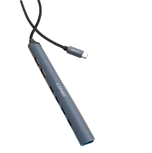 ADAPTADOR LDNIO USB-C 3XUSB 3.0 / 1XUSB-C / 2XUSB 2.0
