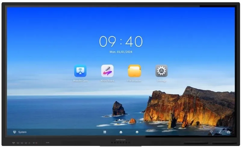 PAINEL INTERACTIVO 65" HIKVISION 4K TOUCH ANDOID 8GB WI-FI PRETO