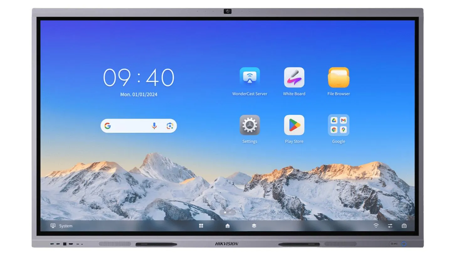PAINEL INTERACTIVO 65" HIKVISION 4K TOUCH ANDOID/WIN WI-FI PRETO