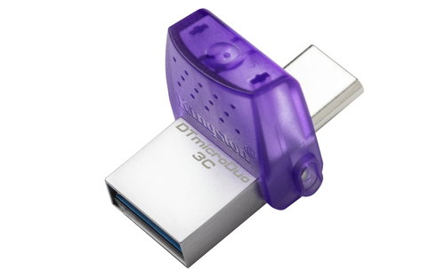 PEN DRIVE 64GB KINGSTON DATA TRAVELER DUO 3.2 USB-A/USB-C PRETA DTDUO3CG3/64GB