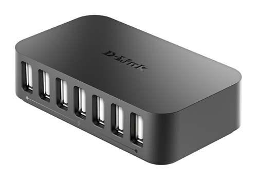 DLINK 7-PORT USB 2.0 HUB D-LINK 1 BC 1.2 FAST CHARGING PORT - EU POWER ADAPTER