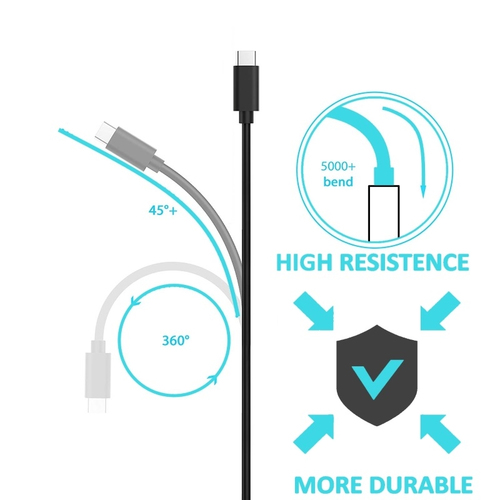 CABO USB-C (M) PARA USB-A (M) 1MT DADOS/CARGA EWENT PRETO