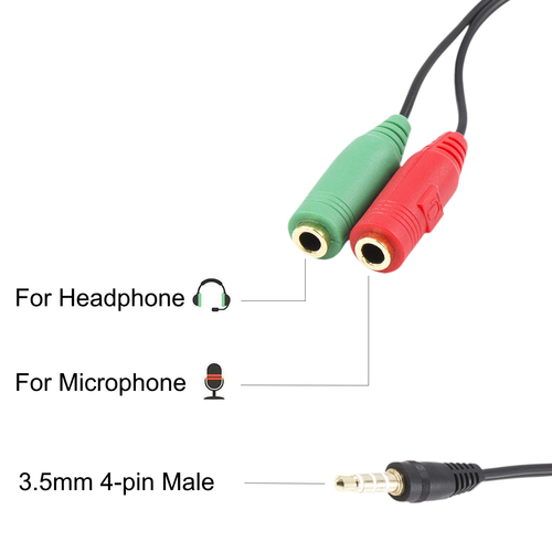 ADAPT AUDIO EWENT 1X3.5MM M PARA 2X3.5MM F