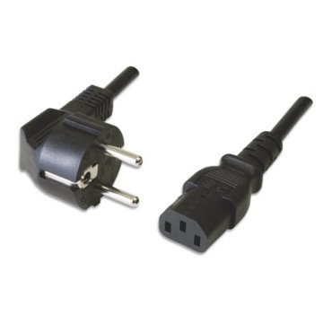 CABO DE ALIMENTAÇÃO EWENT SHUKO PARA IEC C13 90º 250V 5M PRETO