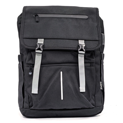 MOCHILA 16.1" EWENT OXFORD 900D VINTAGE PRETA