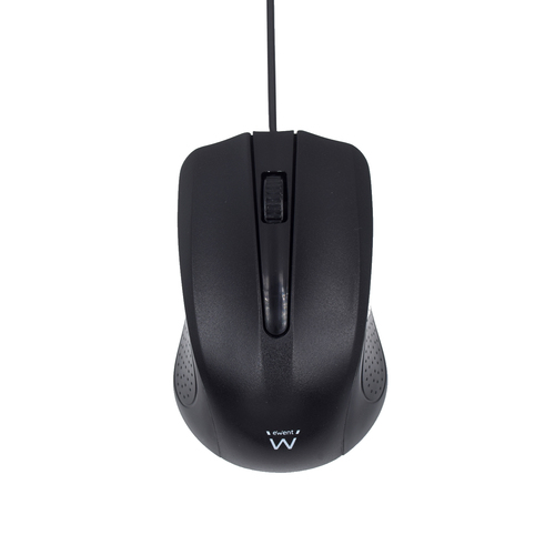 MOUSE EWENT ÓPTICO 1000DPI USB-A PRETO