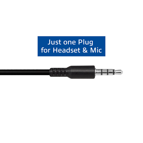 HS EWENT COM MIC JACK 1.5MM 1.8M PRETO