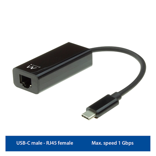 ADAPT EWENT USB-C PARA RJ45 GIGABIT PRETO