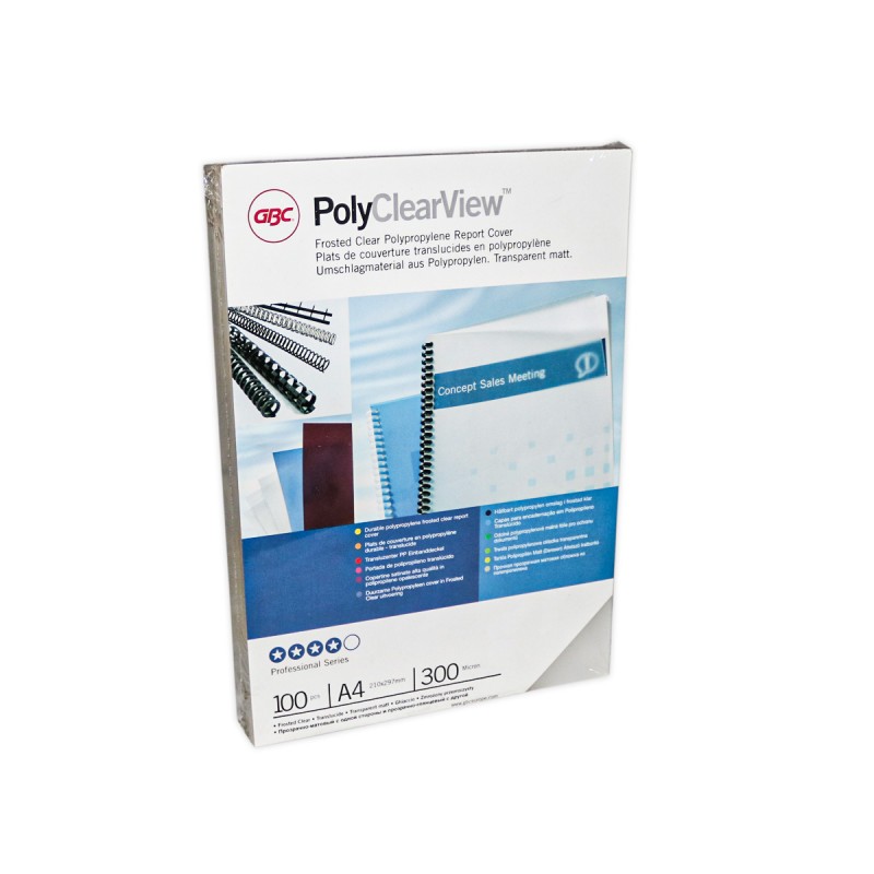 ME CAPA ENCAD. POLYCLEARVIEW A4 POLIPROPILENO 300 MICRO TRANSP
