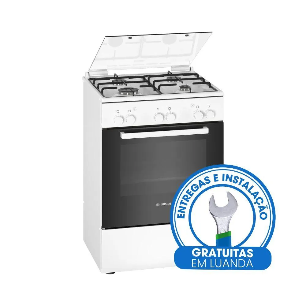 GD FOGAO BOSCH 60CM GAS SERIE 2 FORNO GAS BRANCO/ESMALTE