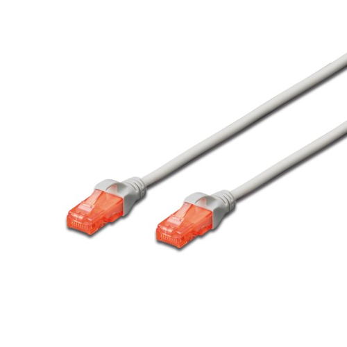 CABO DE REDE RJ45 EWENT 3M CAT6 U/UTP ETHERNET CINZA
