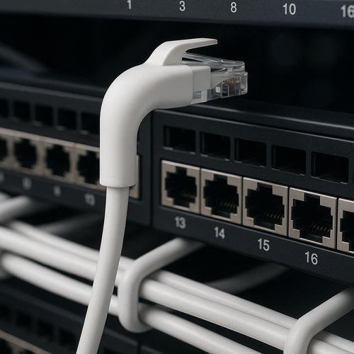 CABO DE REDE RJ45 EWENT 5M CAT6A U/UTP 23/7 AWG ETHERNET BRANCO