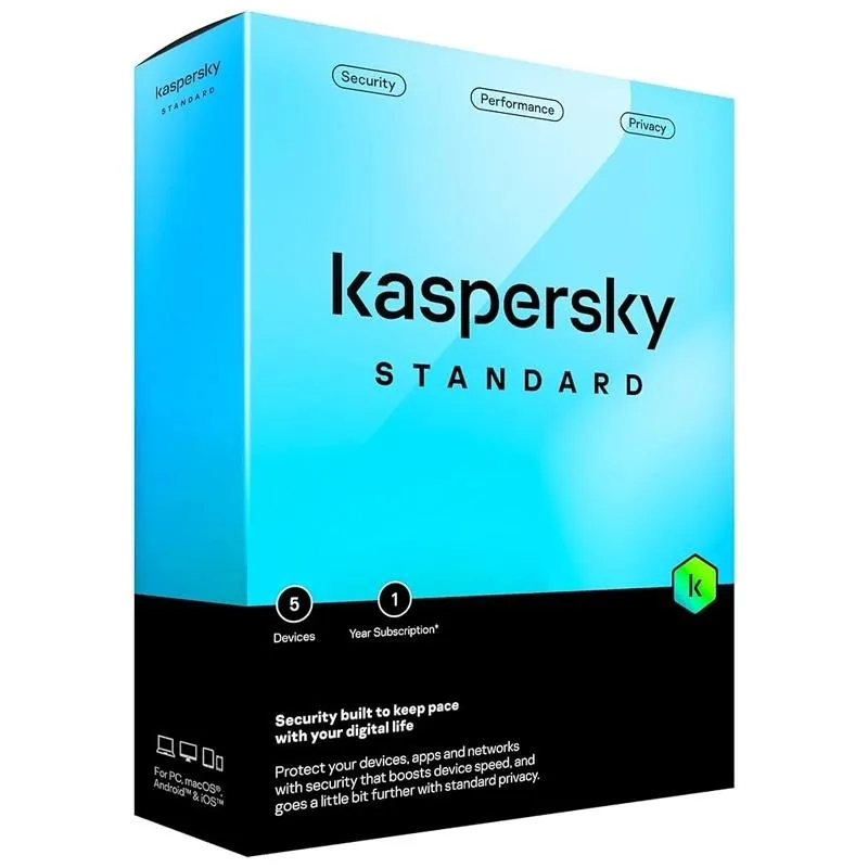 SW ANTIVIRUS KASPERSKY STANDARD 3 PCS