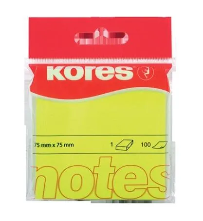 ME POST-IT 75X75 KORES 100FLS AMARELO