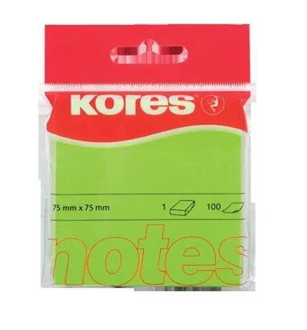 ME POST-IT 75X75 KORES 100FLS VERDE