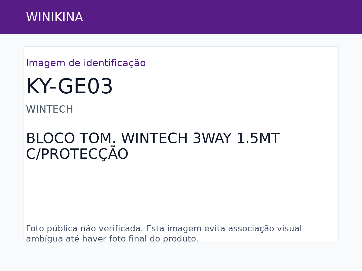 BLOCO TOM. WINTECH 3WAY 1.5MT COM PROTECÇÃO