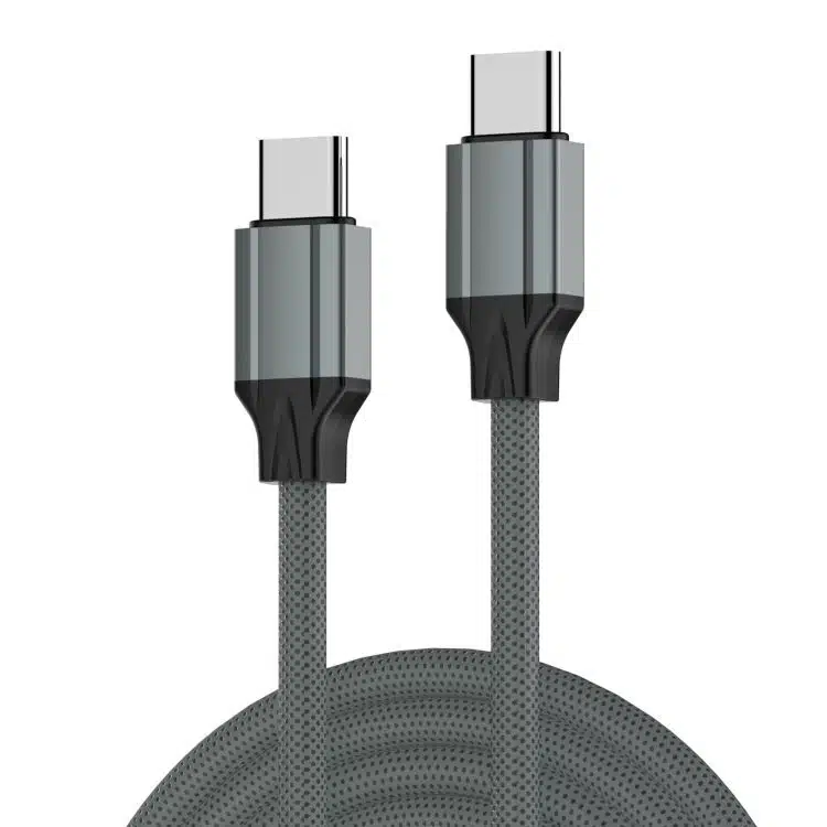 CABO WINTECH 1M USB-C PARA USB-C FAST CHARGING C-C 65W CINZA