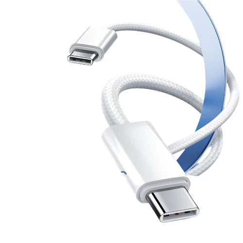 CABO USB-C (M) PARA USB-C (M) 1.MT DADOS/CARGA LDNIO BRANCO