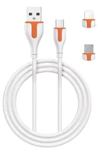 CABO USB-A (M) PARA MICRO-USB-B (M) 1MT 2.1A DADOS/CARGA LDNIO PRETO