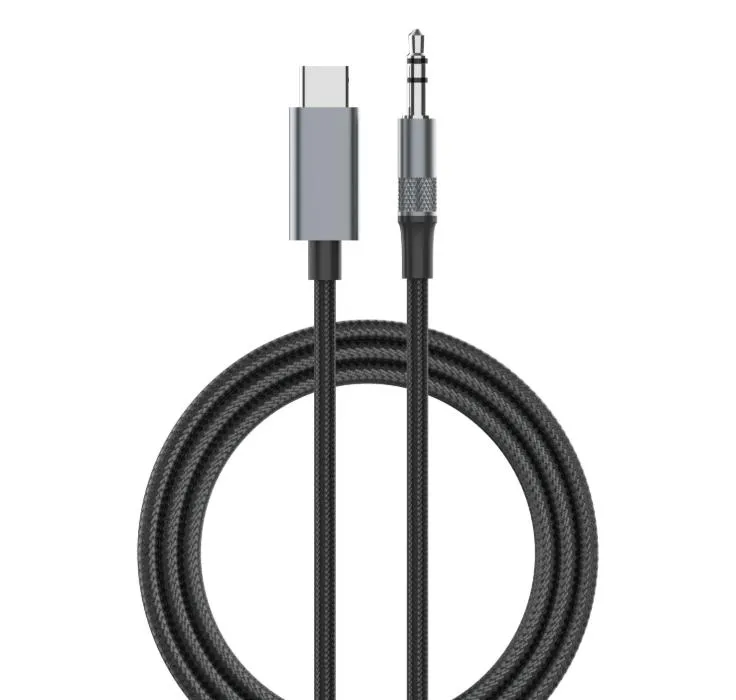 CABO USB-C (M) PARA JACK 3.5MM (M) 1MT ÁUDIO LDNIO PRETO