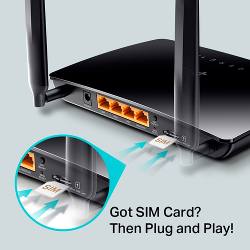 ROUTER TP-LINK WIFI 4G LTE AC750 DUAL BAND ARCHER MR200