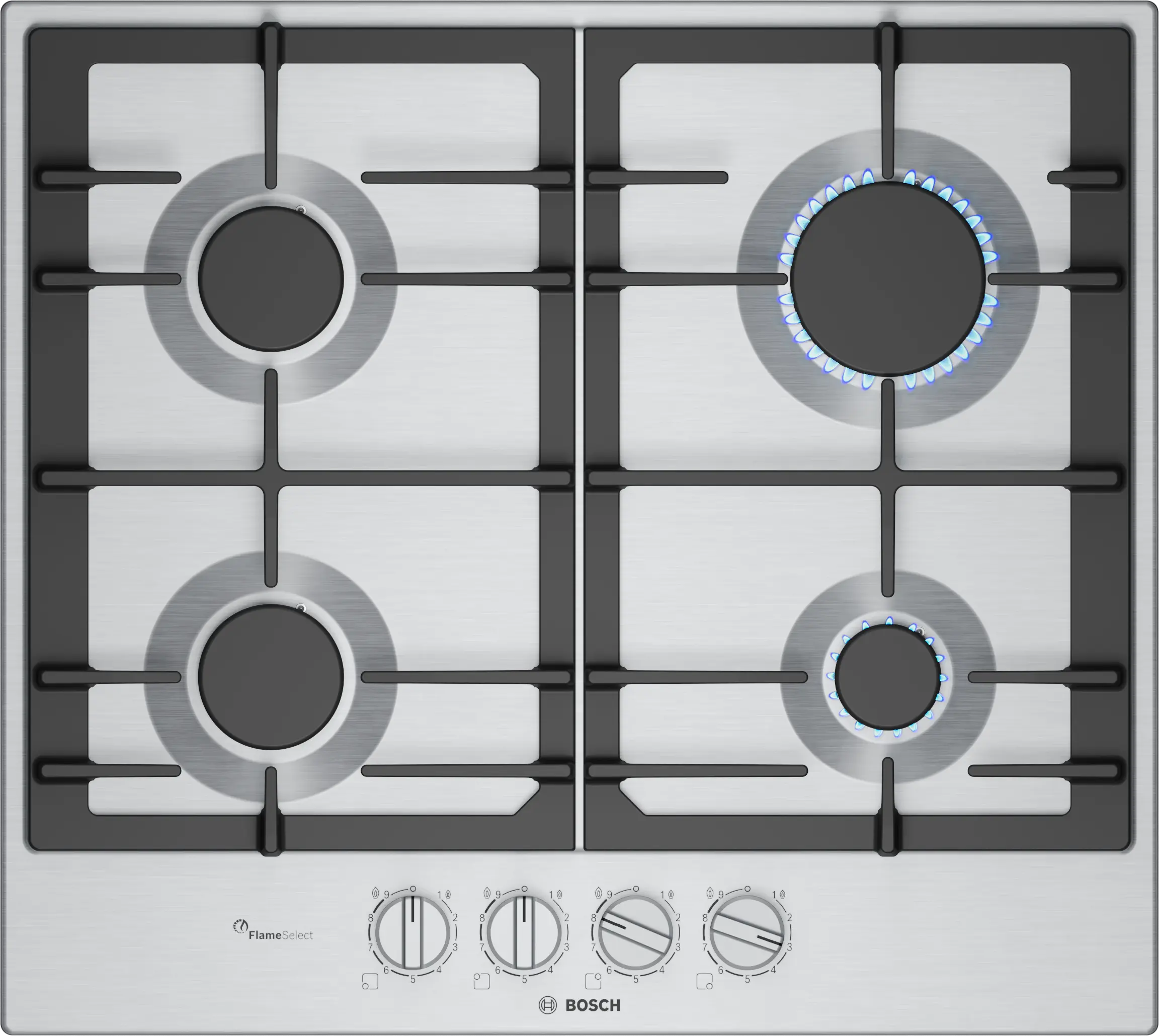 GD B-IN PLACA BOSCH 60CM GAS SERIE 6 INOX 4P