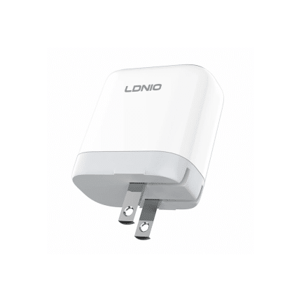 CARREGADOR TOMADA LDNIO 65W EU/UK 2 USB-C + 1 USB-A COM CABO USB-C PARA USB-C 1M FAST CHARGE PD/QC PRETO