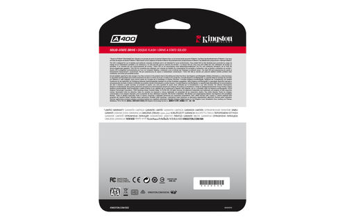 DISCO DURO INTERNO KINGSTON A400 240GB SSD 2.5" 7MM DESKTOP/PORTÁTEIS 500 MB/S SATA III (6 GB/S)