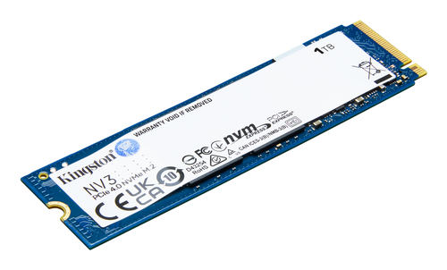 DISCO DURO INTERNO KINGSTON NV3 1TB SSD M.2 2280 DESKTOP/PORTÁTEIS 5000 MB/S NVME PCIE (4.0 X4)