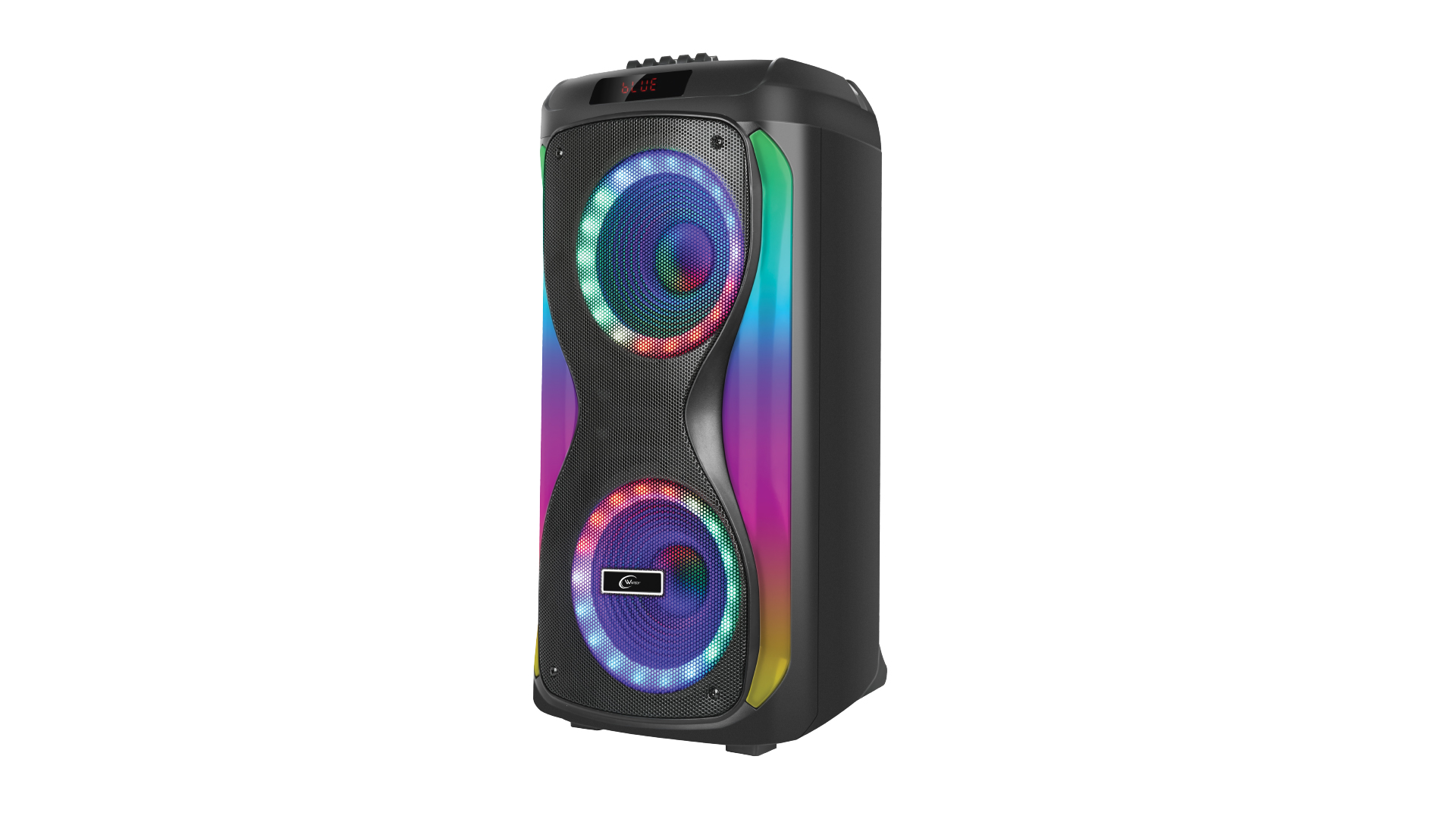 COLUNA WINTECH GINGA POWER 1.0 PARTY LED 120W RMS BT/USB/SD PRETA
