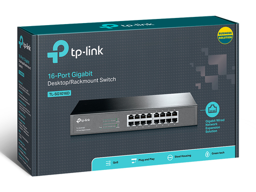SWITCH 16 TP-LINK 10/100/1000 DESKTOP/RACKMOUNT TL-SG1016D
