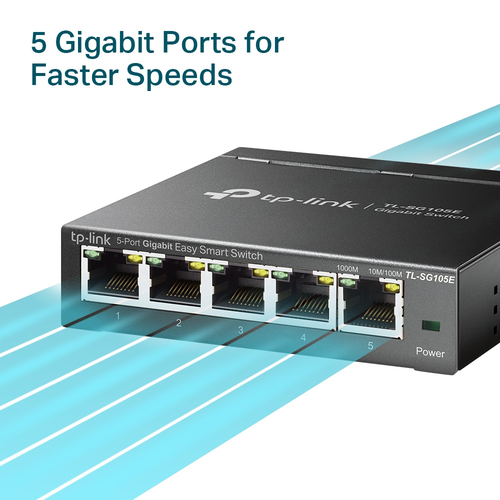 SWITCH 5 TP-LINK 10/100/1000 EASY SMART TL-SG105E