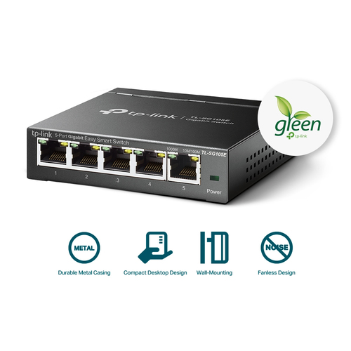 SWITCH 5 TP-LINK 10/100/1000 EASY SMART TL-SG105E