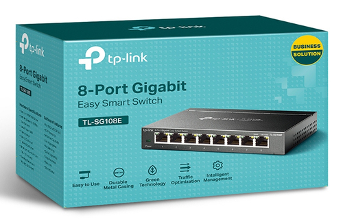 SWITCH 8 TP-LINK 10/100/1000 EASY SMART TL-SG108E