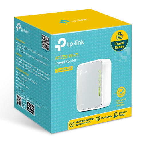 ROUTER TP-LINK WIFI AC750 TRAVEL TL-WR902AC