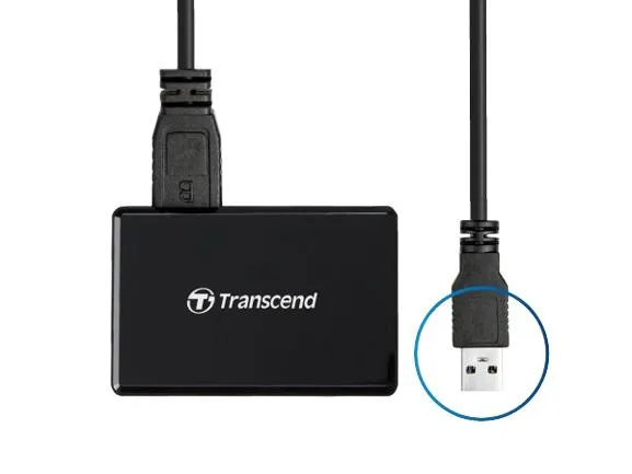 LEITOR CARTOES TRANSCEND COMPACT FASH