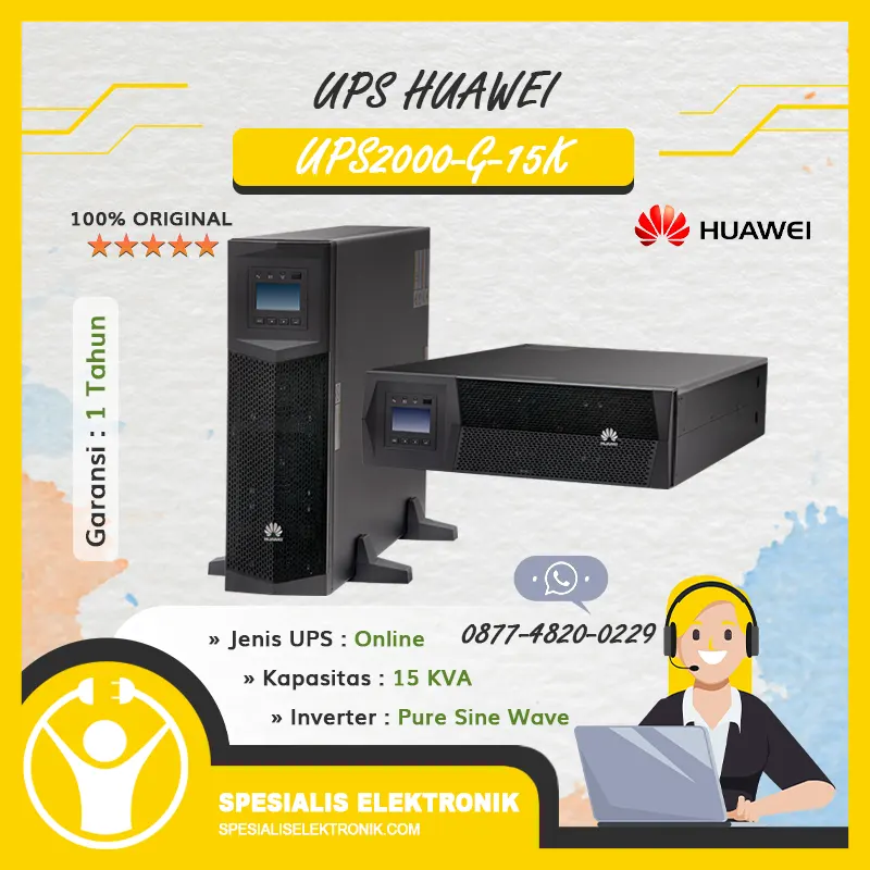 UPS HUAWEI ONLINE 15 KVA RACK