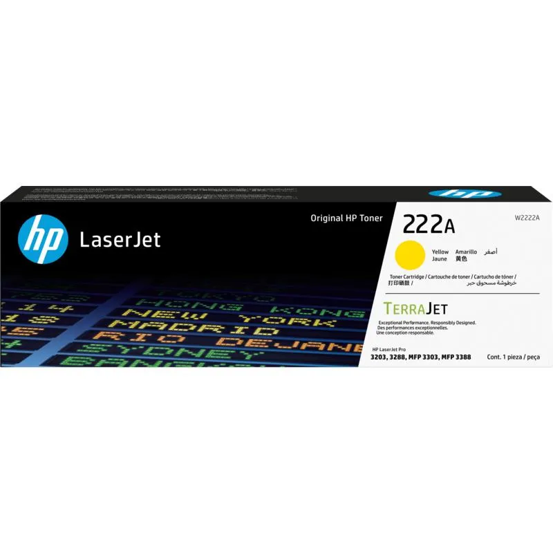 HPI TO HP W2222A 222A AMARELO LJ3203/3288/MFP3303/3388 (1,200 PAGS)