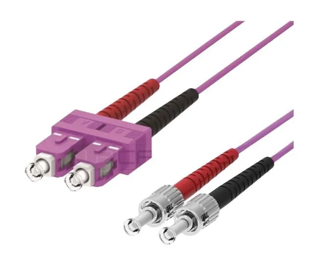 WP RACK PATCH CABLE F.O. ST/SC 2M MULTIMODE 50/125 OM4