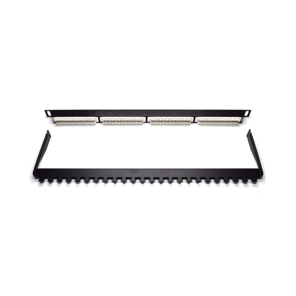 PATCH PANNEL-24 PT WP RACK 0,5U PRETO