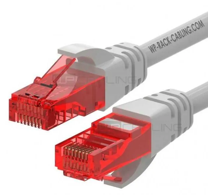 CABO DE REDE RJ45 WP RACK 0.5M CAT6A U/UTP 26/7 AWG ETHERNET CINZA