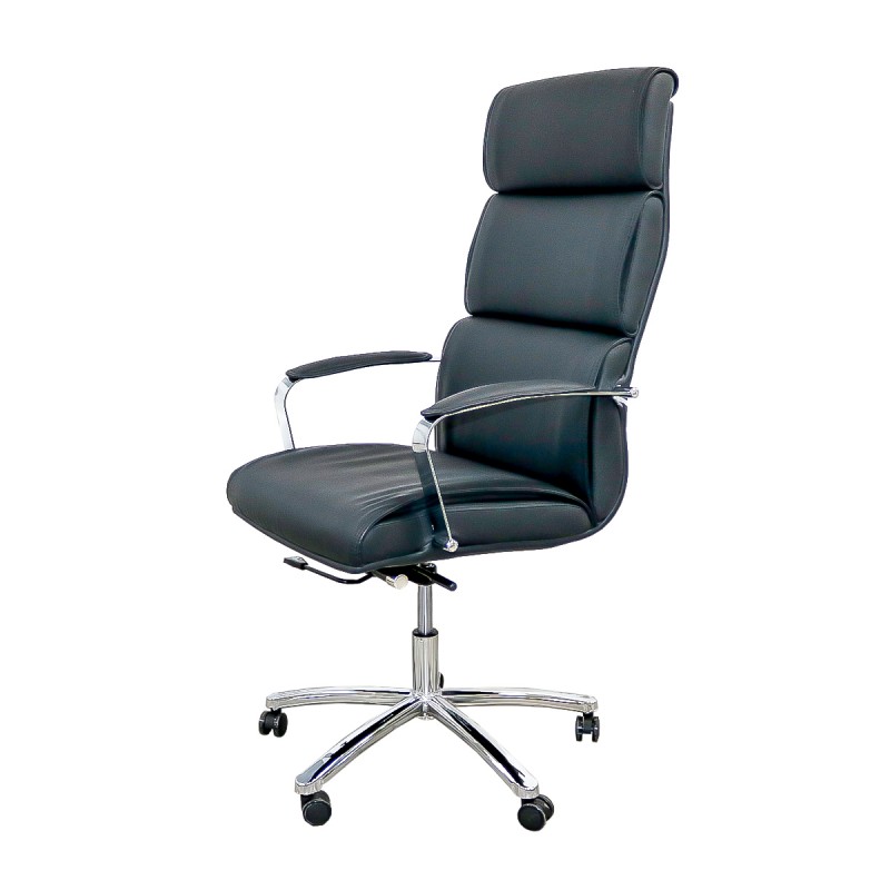 SENMARK CADEIRA PU HIGH EXECUTIVE 3 NIVEIS ERGONOMICA PRETA