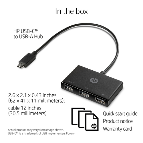 HPI HUB USB-C HPPARA3 X USB-A L7 DOCKING STATION E BASES